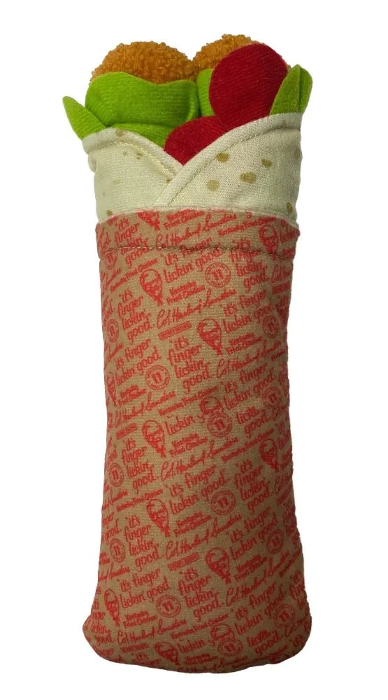 Ethical Pet KFC Plush Chicken Wrap Dog Toy