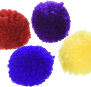 Ethical Products Spot Wool Pom Poms With Catnip 4pk