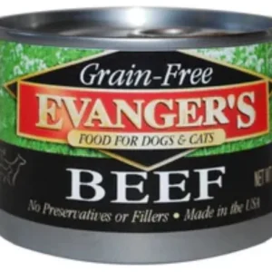 Evanger's Grain-Free Beef Canned Cat and Dog Food - 6 Oz - Case of 24