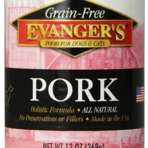 Evanger's Grain-Free Pork Canned Cat and Dog Food - 12.8 Oz - Case of 12