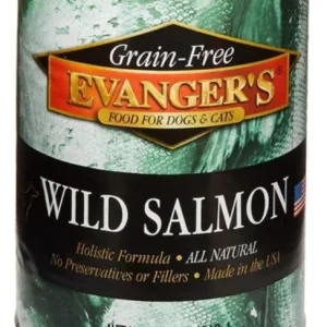 Evanger's Grain-Free Wild Salmon Canned Cat and Dog Food - 12.8 Oz - Case of 12