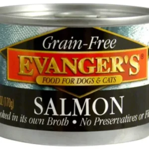Evanger's Grain-Free Wild Salmon Canned Cat and Dog Food - 6 Oz - Case of 24
