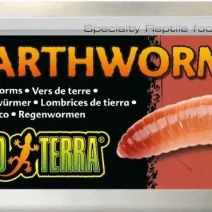 Exo Terra Canned Earthworms Specialty Reptile Food