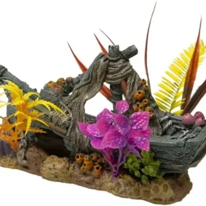 Exotic Environments Sunken Ship Floral Ornament