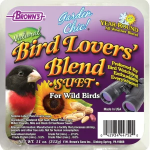 F.M. Brown's Bird Lovers Blend Suet Suet Cakes Bird Food - 11 oz