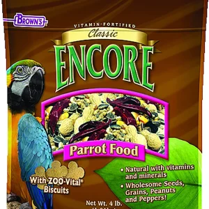 F.M. Brown's Encore Classic Natural Parrot Bird Food - 4 lb Bag