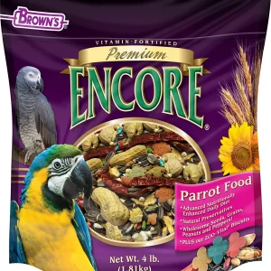 F.M. Brown's Encore Premium Parrot Bird Food - 4 lb Bag