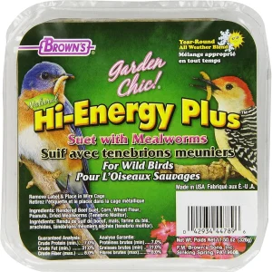 F.M. Brown's Fixins Mealworms Suet Suet Cakes Bird Food - 11.5 oz