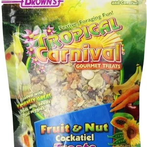 F.M. Brown's Super Premium Fruit & Nut Cockatiel Bird Treats - 8 oz