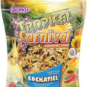 F.M. Brown's Tropical Carnival Cockatiel Bird Food - 3 lb Bag