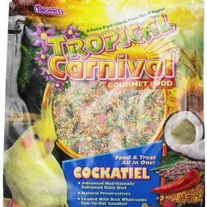 F.M. Brown's Tropical Carnival Cockatiel Bird Food - 5 lb Bag