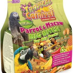 F.M. Brown's Tropical Carnival Natural Parrot/Macaw Bird Food - 4 lb Bag