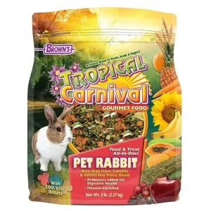 F.M. Brown's Tropical Carnival Rabbit Gourmet Small Animal Food - 5 lb Bag