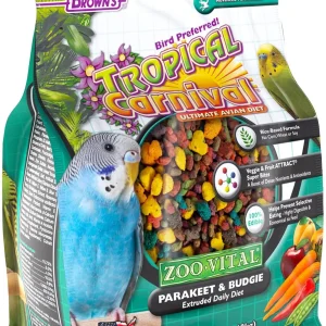 F.M. Brown's Zoo-Vital Tropical Carnival Daily Diet Parakeet & Budgie Bird Food - 1.5 lb Bag