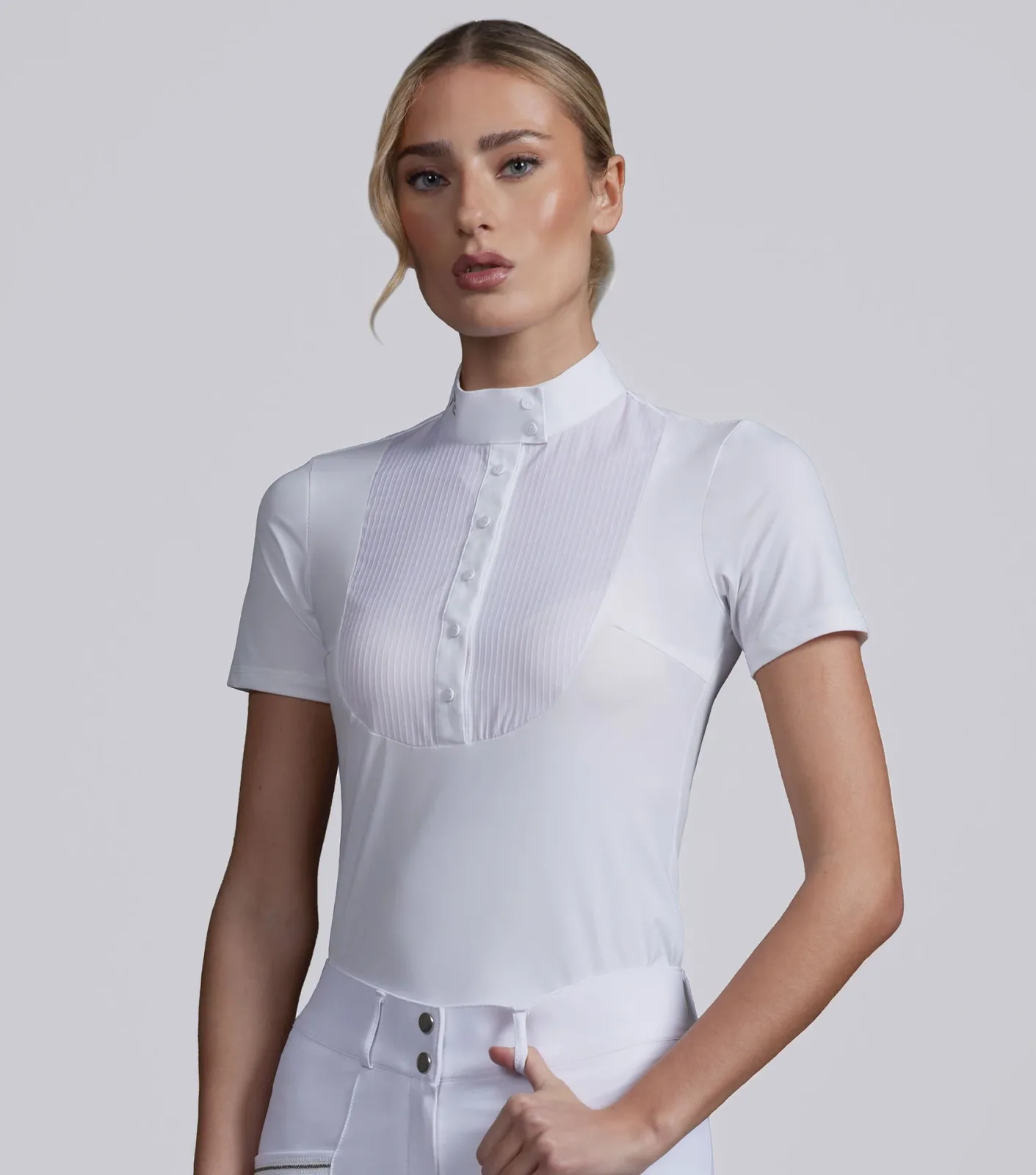 Famosa Short Sleeve Competition Shirt White