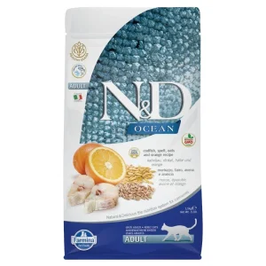 Farmina Ancestral Grain Ocean Codfish & Orange Adult Dry Cat Food - 11 lb Bag