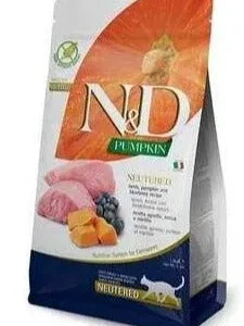 Farmina Grain-Free Pumpkin Lamb Neutered Dry Cat Food - 3.3 lb Bag