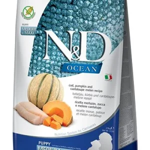 Farmina Grain-Free Pumpkin Ocean Codfish & Cantaloupe Puppy Medium and Maxi Dry Dog Food - 5.5 lb Bag