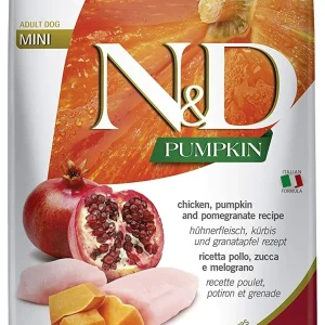 Farmina N&D Grain-Free Pumpkin Chicken & Pomegranate Adult Mini Dry Dog Food - 15.4 lb Bag