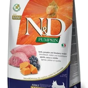 Farmina N&D Grain-Free Pumpkin Lamb & Blueberry Adult Mini Dry Dog Food - 15.4 lb Bag