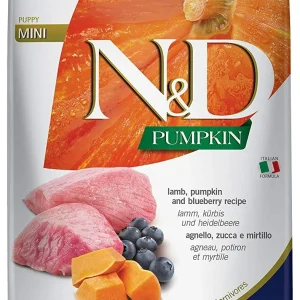 Farmina N&D Grain-Free Pumpkin Lamb & Blueberry Puppy Mini Dry Dog Food - 15.4 lb Bag