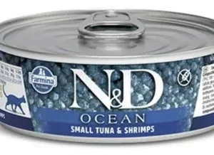 Farmina N&D Ocean Bonito & Shrimp Canned Cat Food - 2.8 oz - Case of 12