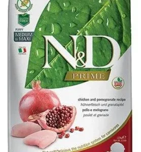 Farmina N&D Prime Chicken & Pomegranate Medium and Maxi Puppy Dry Dog Food - 26.4 lb Bag