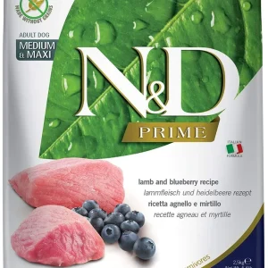 Farmina N&D Prime Lamb & Blueberry Adult Dry Dog Food - 5.5 lb Bag