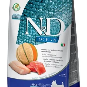 Farmina N&D Prime Ocean Salmon, Cod & Cantaloupe Mini Dry Dog Food - 5.5 lb Bag