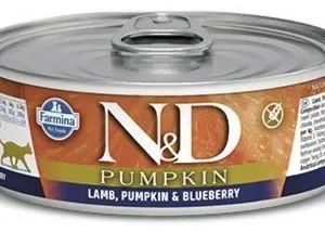 Farmina N&D Pumpkin Lamb, Pumpkin & Blueberry Canned Cat Food - 2.8 oz - Case of 12
