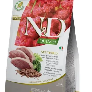 Farmina N&D Quinoa Duck Neutered Dry Cat Food - 3.3 lb Bag