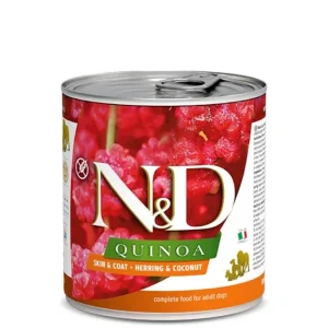 Farmina N&D Quinoa Skin & Coat Herring & Coconut Canned Dog Food - 10 oz - Case of 6