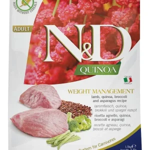 Farmina N&D Quinoa Weight Management Lamb Dry Cat Food - 3.3 lb Bag