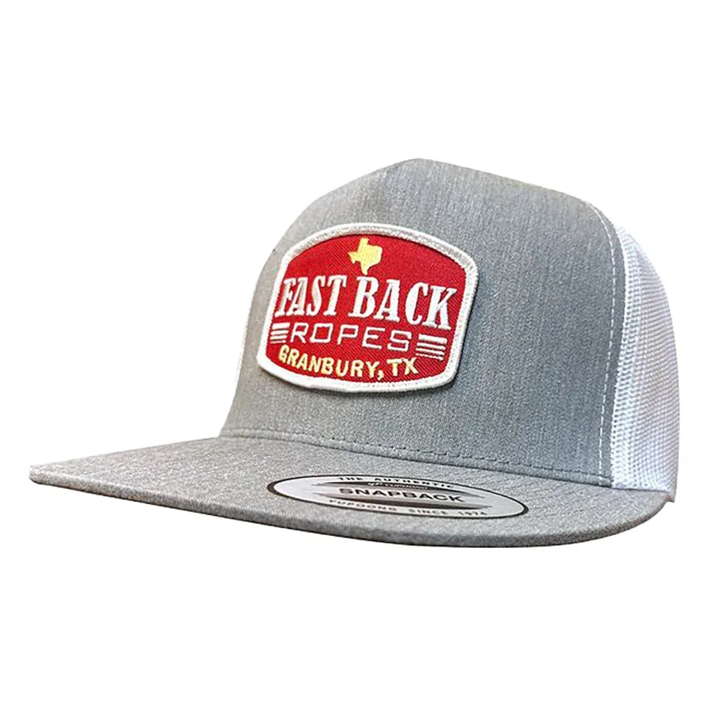 Fast Back Grey and White Logo Patch Cap