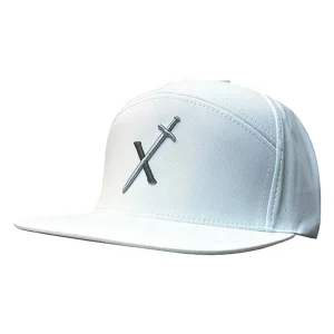 Fast Back White Excalibur Logo Cap