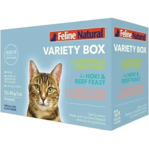 Feline Natural Feast Grain-Free Wet Cat Food Pouch 12/3oz - Premium Grain-Free Wet Cat Food