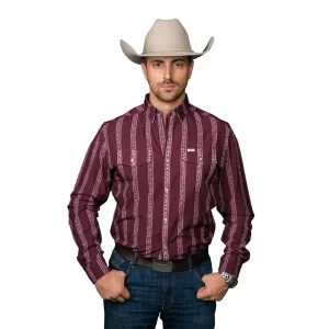 Ferrell Brands Inc The Hays Maroon Long Sleeve Shirt