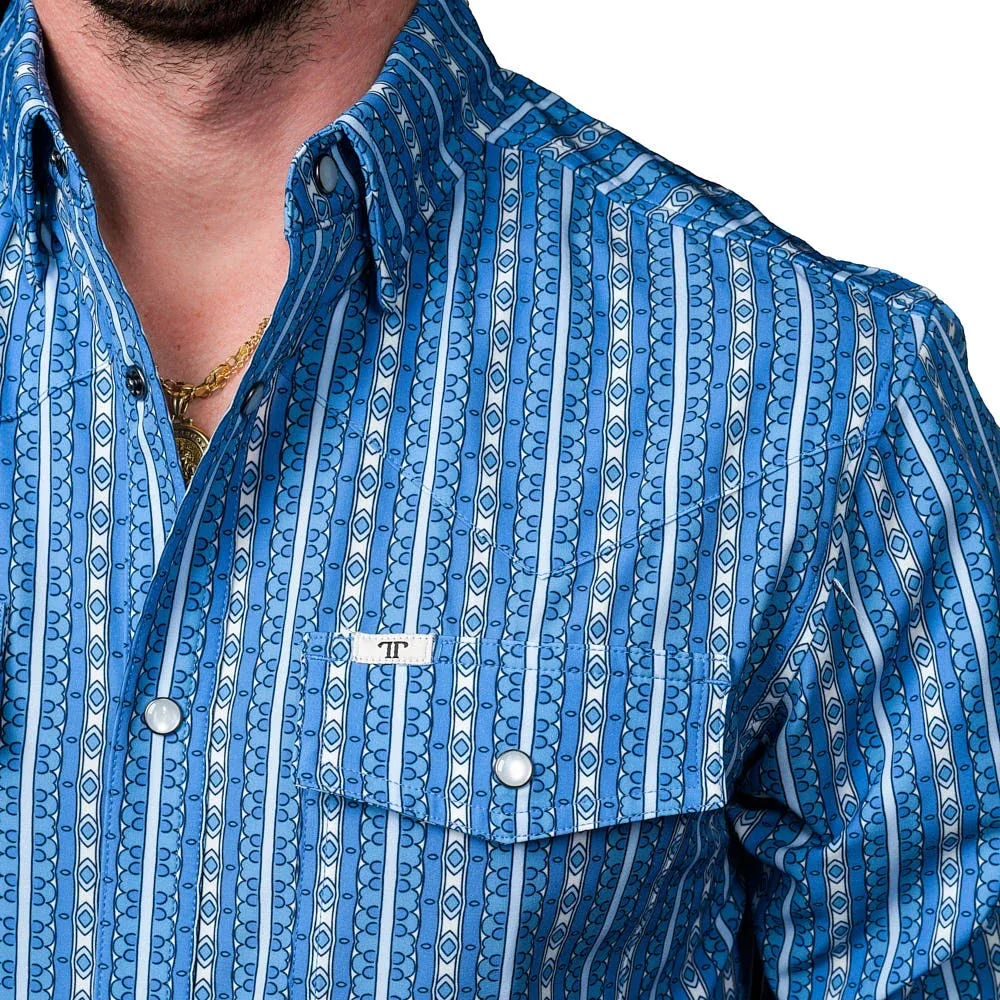 Ferrell Brands Inc The Walker Blue Long Sleeve Shirt - Image 2
