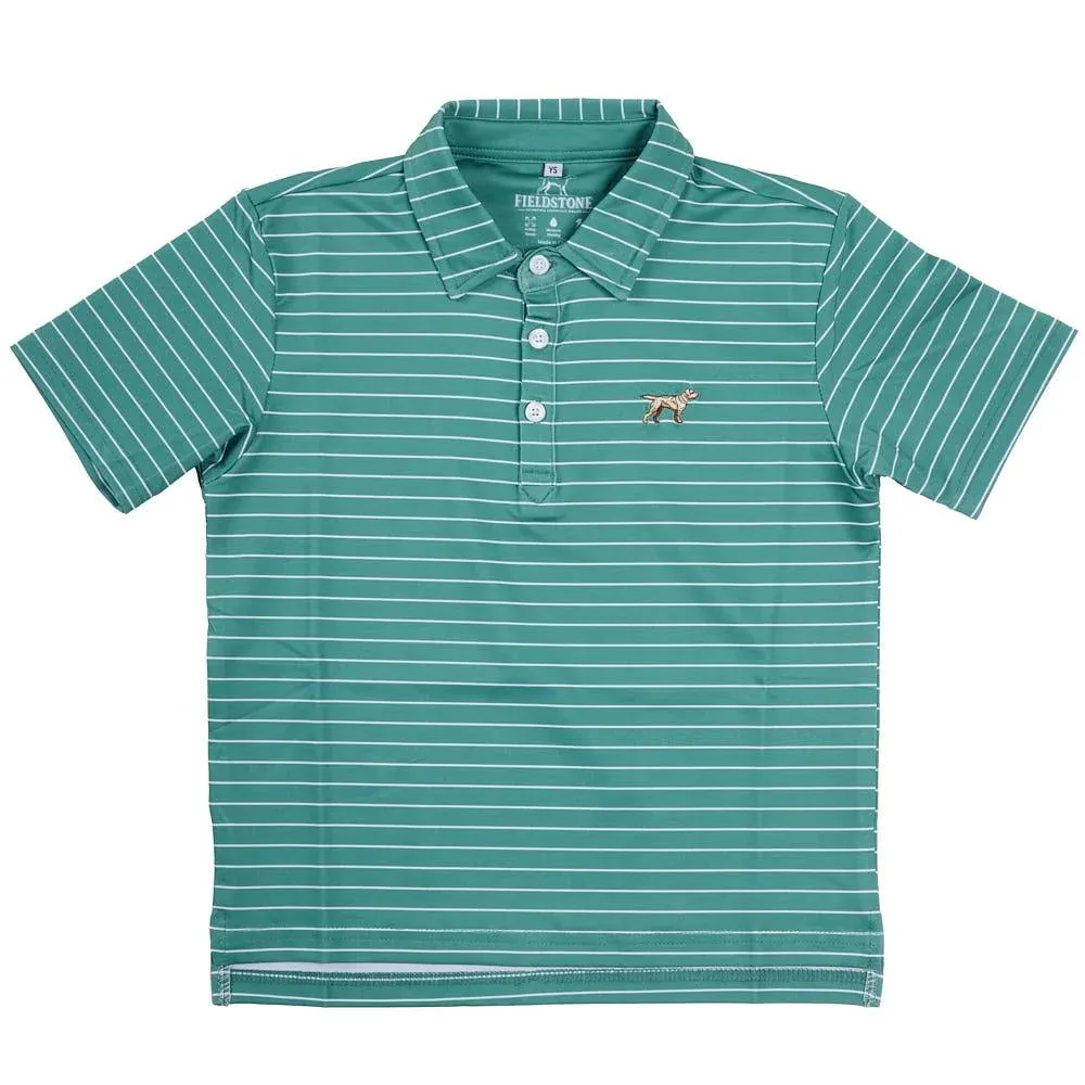 Fieldstone Boy's Green Clubhouse Polo