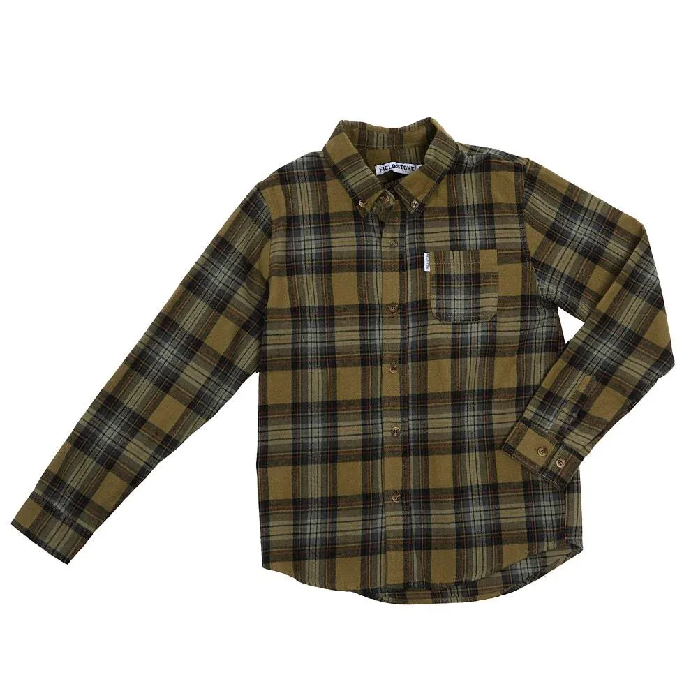 Fieldstone Boy's Green Woodsman Flannel