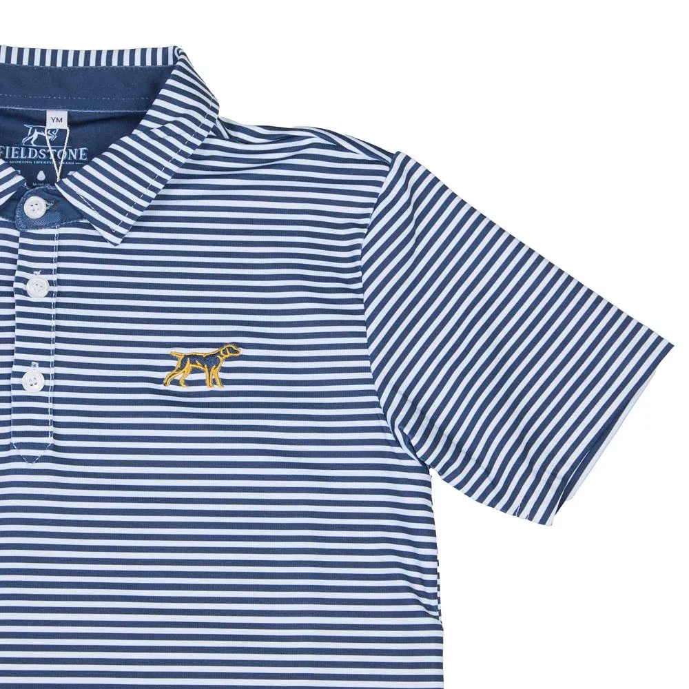 Fieldstone Boy's Navy Marshall Polo - Image 2