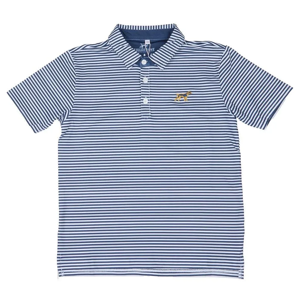 Fieldstone Boy's Navy Marshall Polo