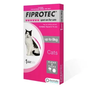 Fiprotec Spot-On For Cats Upto 17.6lbs (Pink)