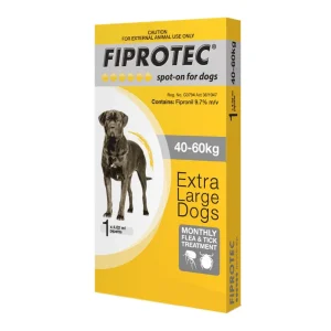 Fiprotec Spot-On For Extra Large Dogs 88-132Lbs (Yellow)