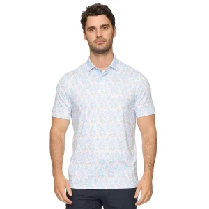 Flag & Anthem Men's Berryville Floral Blue & Coral Polo