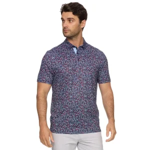 Flag & Anthem Men's Navy Rosston Floral Print Polo