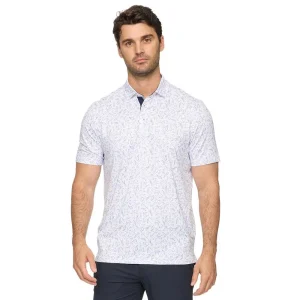 Flag & Anthem Men's White Linton Golf Scene Print Polo