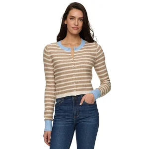 Flag & Anthem Women's TaupeBlue Marietta Stripe Cardigan