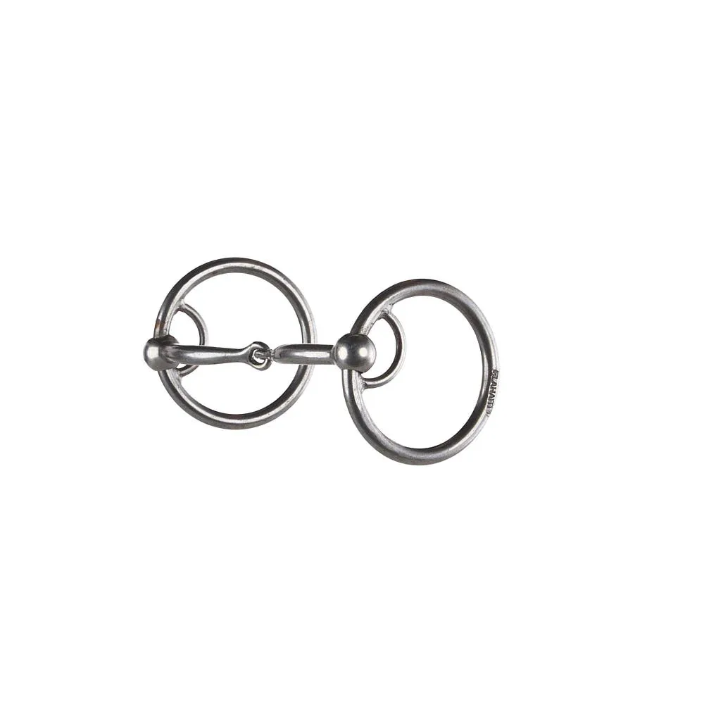 Flaharty Bits & Spurs Smooth Locked O Ring Snaffle Bit