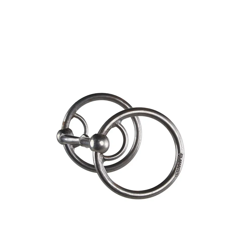 Flaharty Bits & Spurs Smooth Locked O Ring Snaffle Bit - Image 2